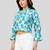  cotton blend printed short top