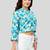  cotton blend printed short top