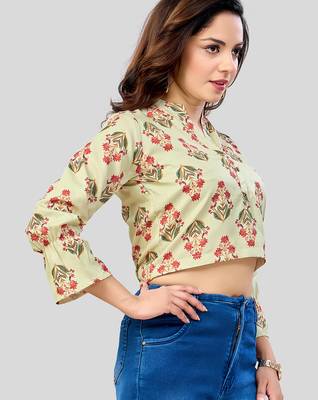  Poly Crepe printed short top 4