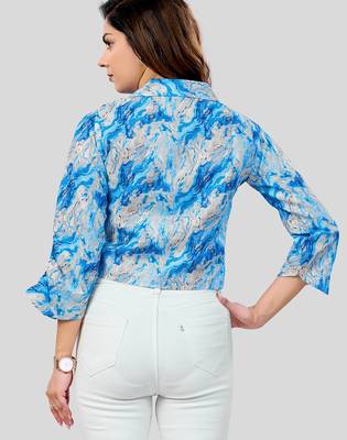  cotton blend printed short top 2