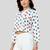  cotton blend printed short top