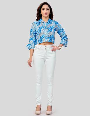  cotton blend printed short top 5