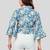 cotton blend printed short top