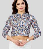  cotton blend printed short top