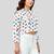  cotton blend printed short top