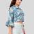  cotton blend printed short top