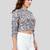  cotton blend printed short top
