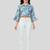  cotton blend printed short top