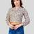  cotton blend printed short top
