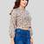  cotton blend printed short top