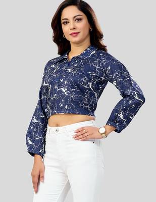  cotton blend printed short top 3