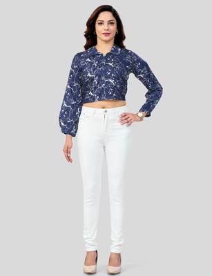  cotton blend printed short top 5