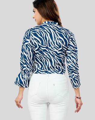  cotton blend printed short top 2
