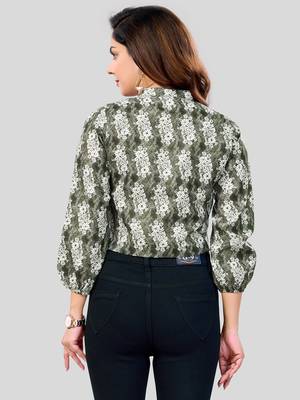  cotton blend printed short top 2