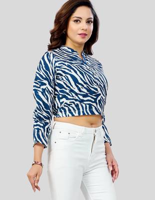  cotton blend printed short top 4