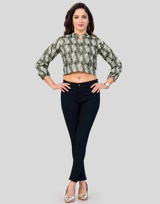  cotton blend printed short top 5