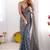 Grey Color zarkhan work  chiffon Saree