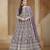 LAVENDER COLOR CORDING WORK HEAVY NET SEMI STICHED DESIGNER GOWN 