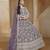 LAVENDER COLOR CORDING WORK HEAVY NET SEMI STICHED DESIGNER GOWN 