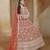 ORANGE COLOR CORDING WORK HEAVY NET SEMI STICHED DESIGNER GOWN 