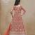 ORANGE COLOR CORDING WORK HEAVY NET SEMI STICHED DESIGNER GOWN 
