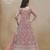 PINK COLOR CORDING WORK HEAVY NET SEMI STICHED DESIGNER GOWN 