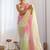 Light Pink Color embroidery sequence work chiffon Saree