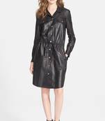 women's genuine lambskin mini leather dress form fitting bodycon style exclusive