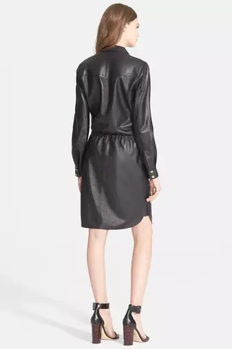 women's genuine lambskin mini leather dress form fitting bodycon style exclusive