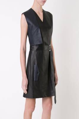 women's genuine lambskin mini leather dress form fitting bodycon style stylish 1