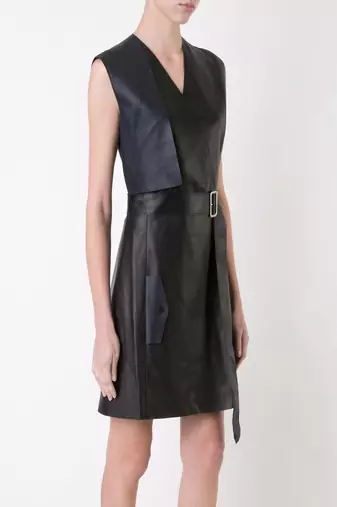 women's genuine lambskin mini leather dress form fitting bodycon style stylish