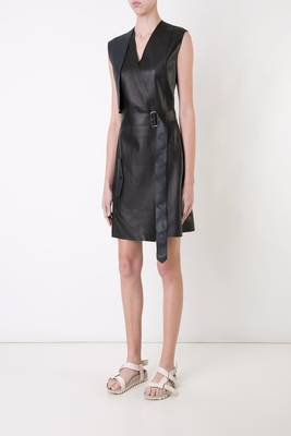 women's genuine lambskin mini leather dress form fitting bodycon style stylish 2