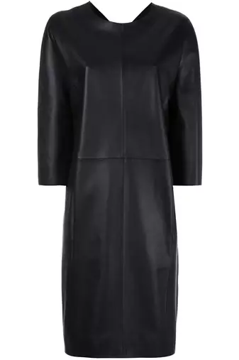 women's genuine lambskin mini leather dress form fitting bodycon style authentic
