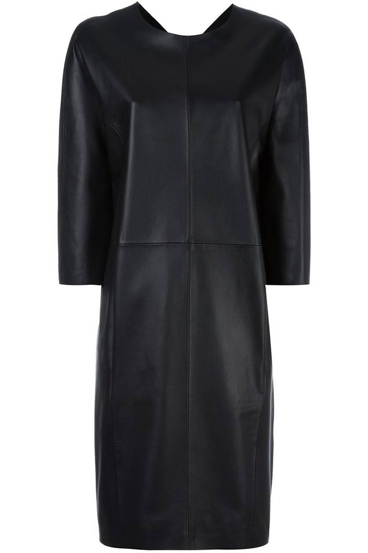 women's genuine lambskin mini leather dress form fitting bodycon style authentic