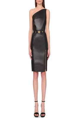 women's genuine lambskin mini leather dress form fitting bodycon style genuine 1