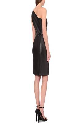 women's genuine lambskin mini leather dress form fitting bodycon style genuine 3
