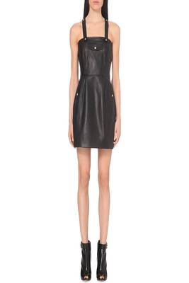 women's genuine lambskin mini leather dress form fitting bodycon style superior 3