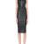 women’s lambskin genuine leather bodycon dress sleeveless wear mini dress