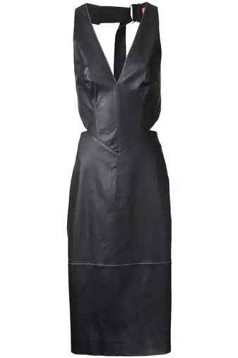 women's lambskin mini leather dress sleeveless fit exclusive