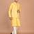 Men's woven design floral jacquard kurta jacket set