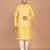 Men's woven design floral jacquard kurta jacket set