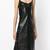 women’s lambskin genuine leather bodycon dress sleeveless wear mini dress