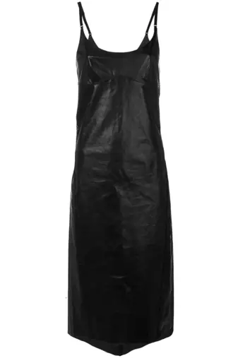 women's lambskin mini leather dress sleeveless fit modern