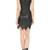 women’s lambskin genuine leather bodycon dress one shoulder wear mini dress 