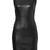 women’s lambskin genuine leather bodycon dress sleeveless wear mini leather dress