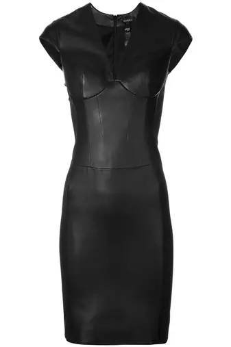 women's genuine lambskin mini leather dress form fitting bodycon style elegant