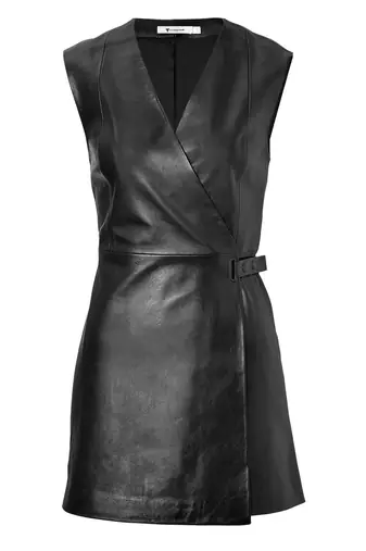 women's genuine lambskin mini leather dress form fitting bodycon style sophisticated