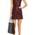 women’s lambskin genuine leather bodycon dress sleeveless wear mini leather dress 