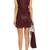 women’s lambskin genuine leather bodycon dress sleeveless wear mini leather dress 