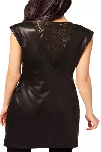 women's lambskin mini leather dress sleeveless fit superior